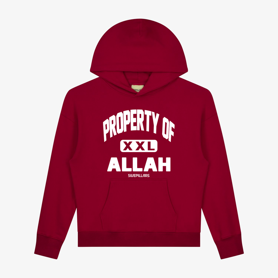 Property Of Allah Hoodie - Maroon